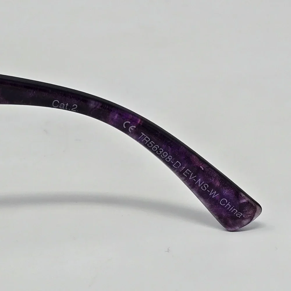 True Religion Sunglasses Womens One Size‎ Purple Cat Eye Rhinestone UV TR56398-E